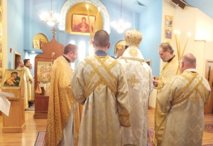The Great Doxology to start the Divine Liturgy